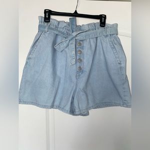 Loft Blue Paperbag Shorts!